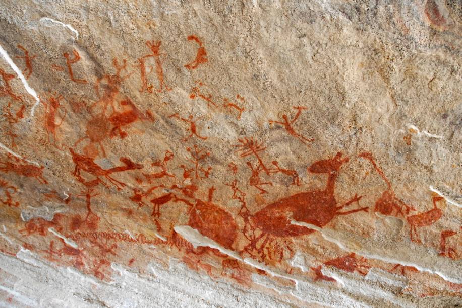Pinturas rupestres da toca da entrada do Baixão da Vaca