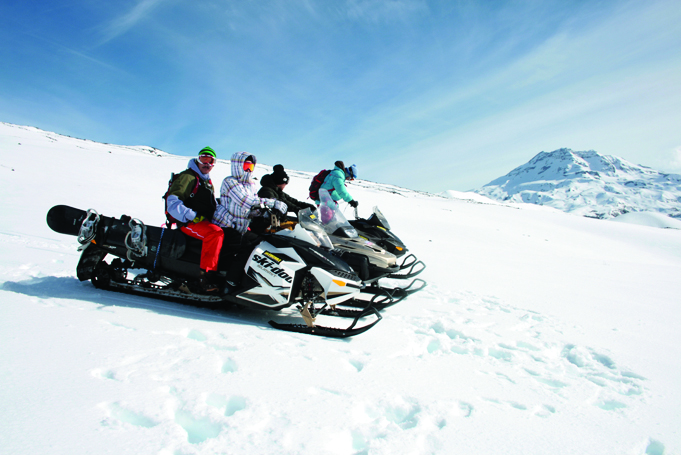 Snowmobile em Corralco