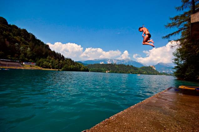 Lago Bled, na Eslovênia Lago Bled, na Eslovênia