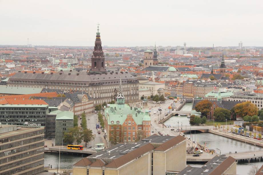 Vista aérea de Copenhague
