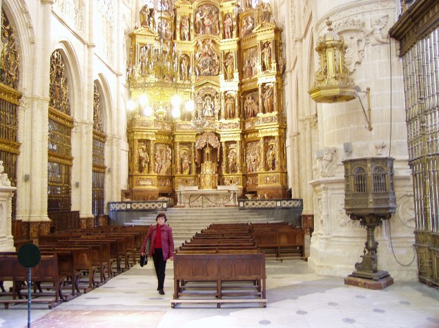 Interior da catedral de Burgos