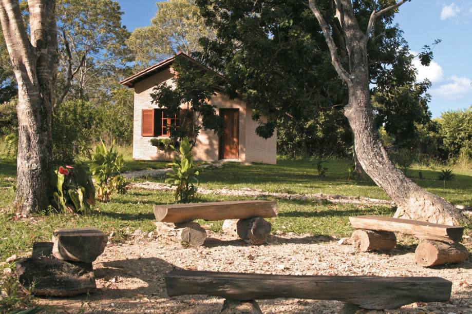 Chalé da Pousada Vale das Araras, na Chapada dos Veadeiros, Goiás