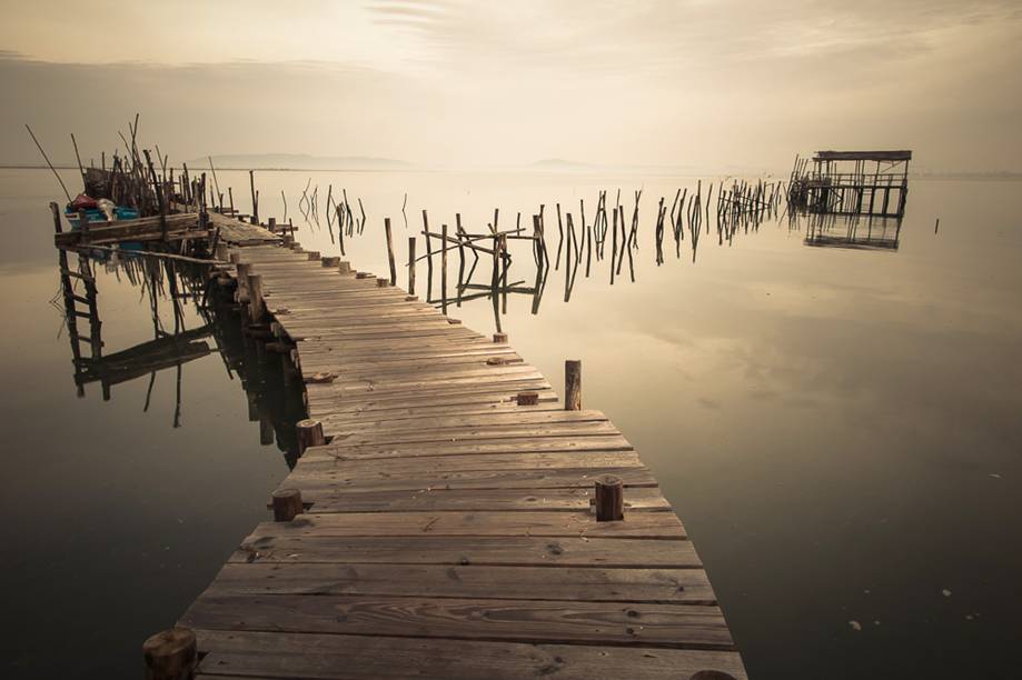 Cais Palafítico da Carrasqueira, em Comporta, na Península de Setúbal 