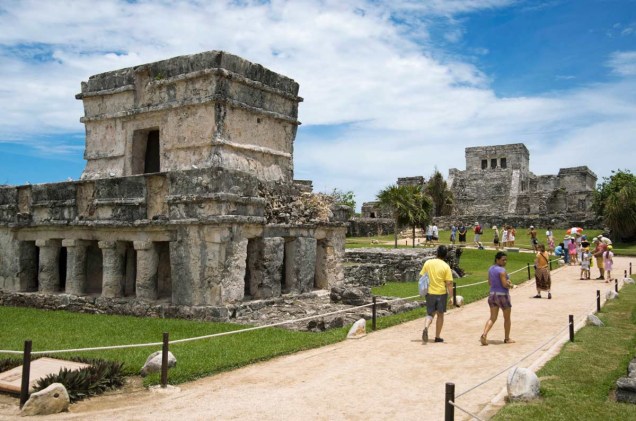 Ruina de Tulum, antiga vila Maia do estado de Quintana Roo