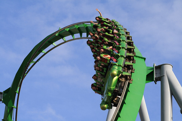 Incredible Hulk Roller Coaster, Island of Adventures, Orlando, Florida, Estados Unidos