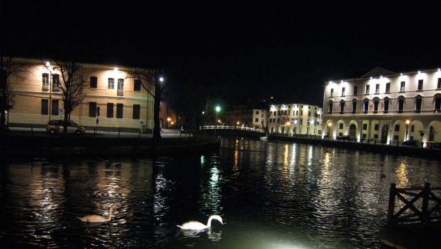 Centro de Treviso à noite