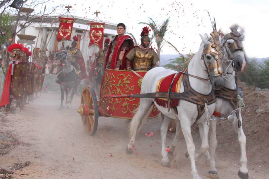 O ator Carlos Casagrande na Paixão de Cristo de Nova Jerusalém, em Pernambuco O ator Carlos Casagrande na Paixão de Cristo de Nova Jerusalém, em Pernambuco