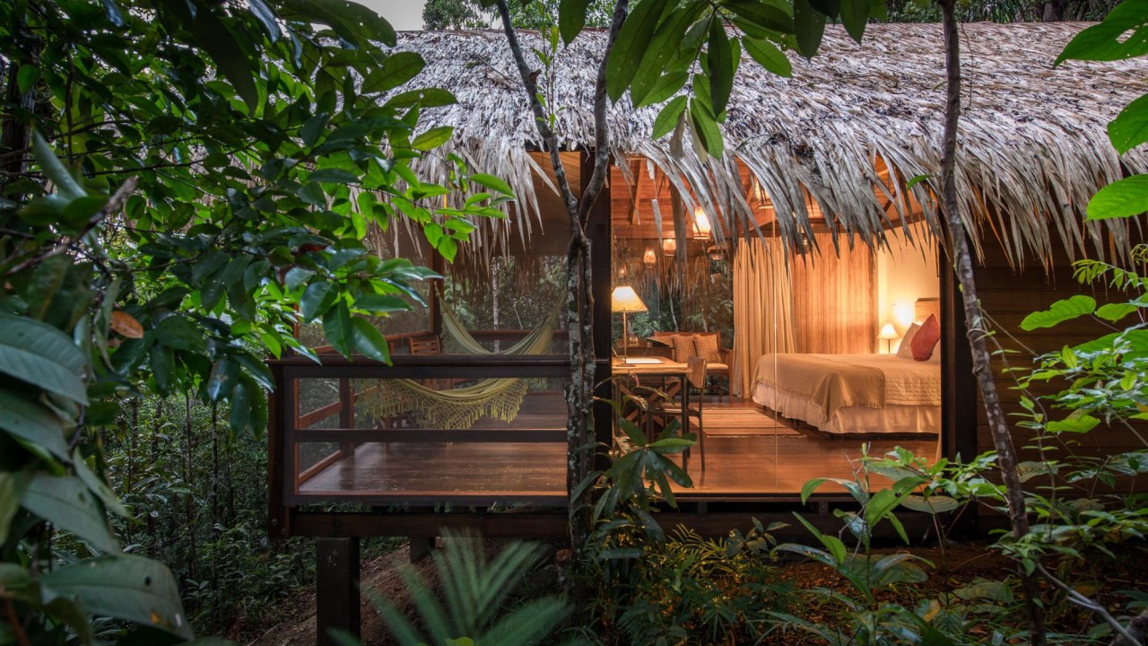 Hospedagem de selva Anavilhanas Jungle Lodge, na Amazônia