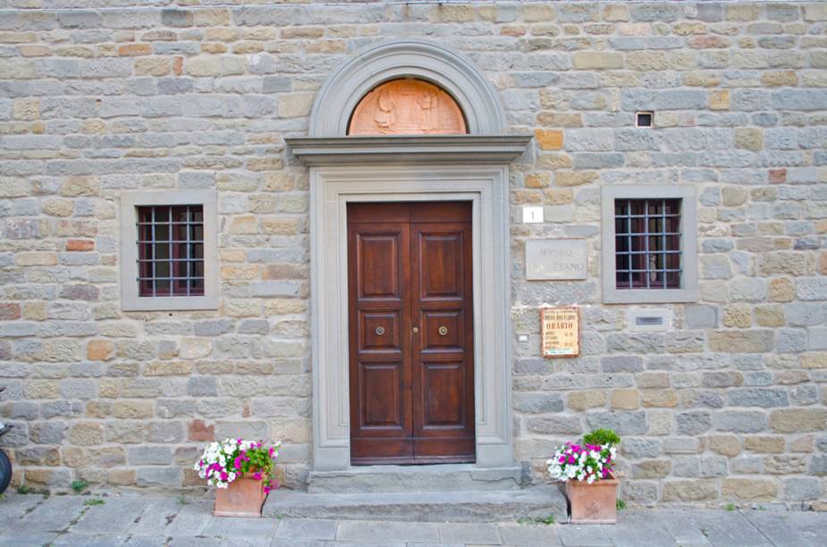 Fachada do Museu Diocesano de Cortona. O museu tem importantes obras de arte das igrejas da região