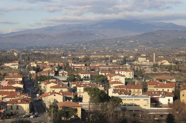 Vista da cidade de Arezzo, no centro da Itália