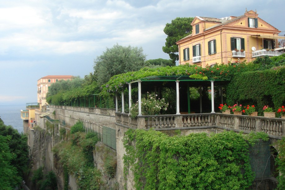 A geografia de Sorrento faz com que a cidade tenha belos terraços