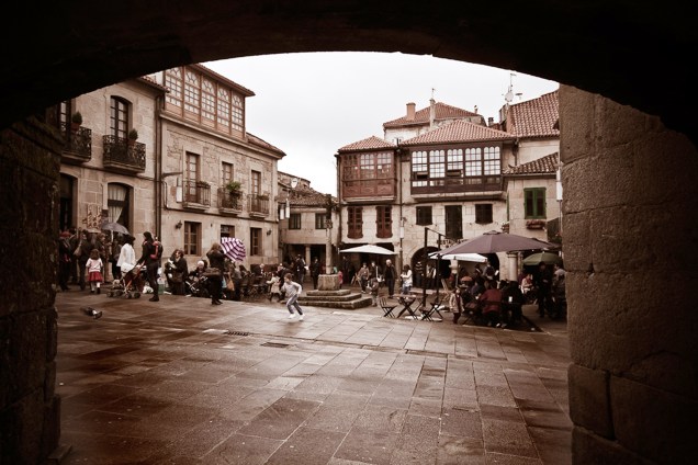 Plaza de Leña, em Pontevedra 