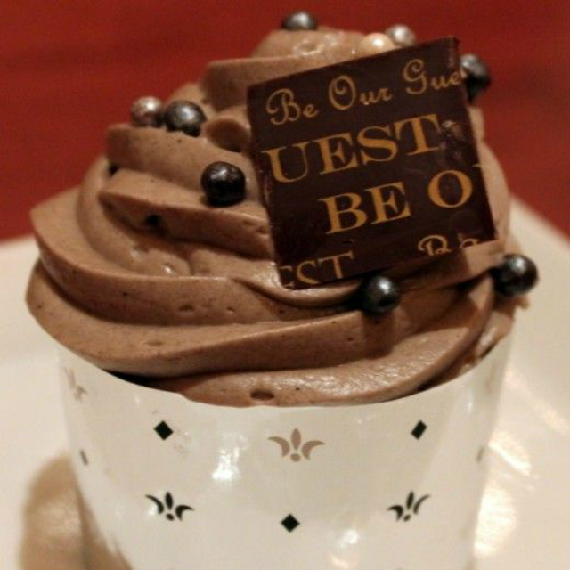 The Master's Cupcake do restaurante Be Our Guest (Foto: Pinterest | AJ Wolfe, Disney Food Blog) 