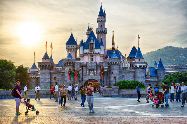 Castelo da Bela Adormecida da Disneyland de Hong Kong (Foto: Flickr | Creative Commons - CC BY 2.0 | Scott Cresswell)