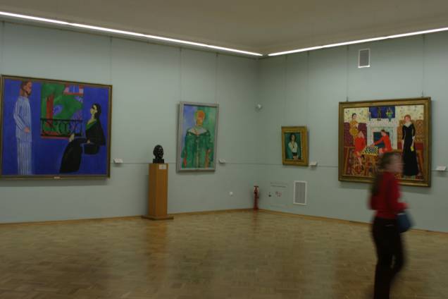 Com 1.057 salas, o Hermitage abriga 3 milhões de obras de arte, incluindo obras de Pablo Picasso, Pierre-Auguste Renoir e Leonardo da Vinci. Esta sala é dedicada a obras do pintor francês Henri Matisse