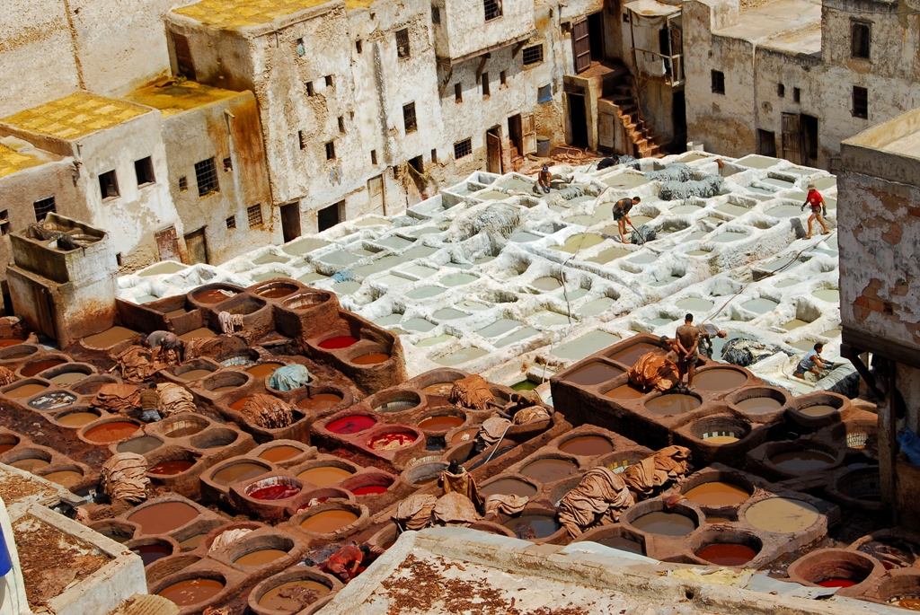 Curtumes de Fez, Marrocos