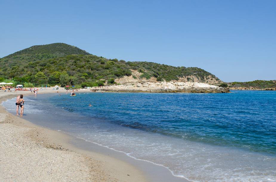 Praia na Sardenha próxima a Cagliari