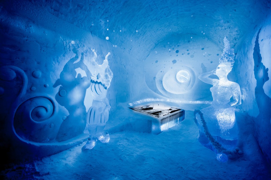 As esculturas de gelo do Icehotel sãi uma atração a parte (Foto: Reprodução/Icehotel)