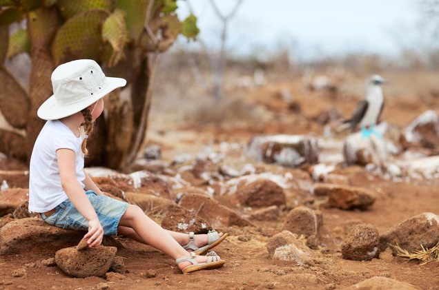 Pela variedade das espécies de animais e plantas, Galápagos é diversão certa para crianças 