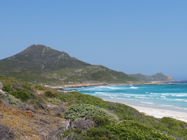 A praia espetacular e deserta do parque nacional do Cabo da Boa Esperança, perfeita para um piquenique só que não