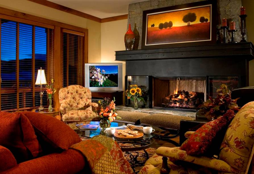 Interior do Beaver Creek Hummingbird Lodge, em Vail Interior do Beaver Creek Hummingbird Lodge, em Vail