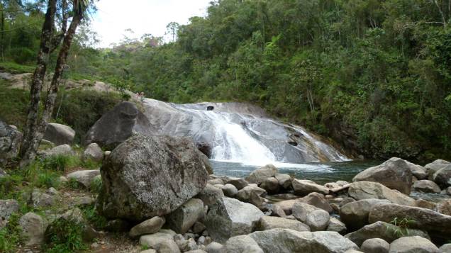 Cachoeira do Escorrega, em Maromba