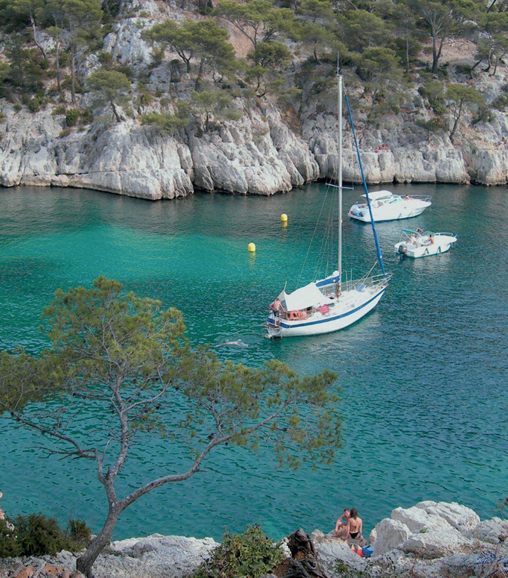 Calanques de Marselha, em Cassis, França