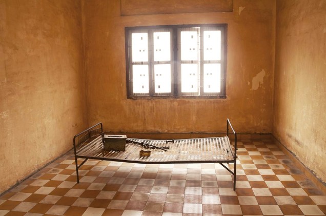 O museu conserva as celas dos prisioneiros, que foram torturados e mortos no local
