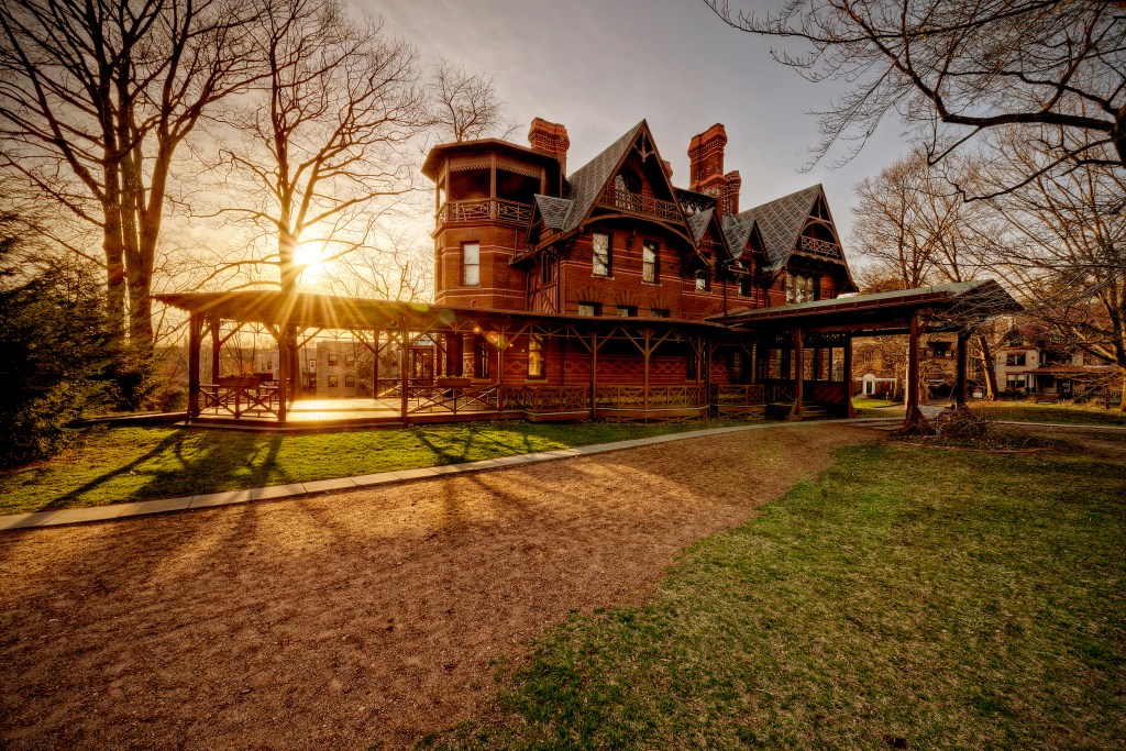 Casa e museu de Mark Twain em Hartford, Connecticut, nos Estados Unidos