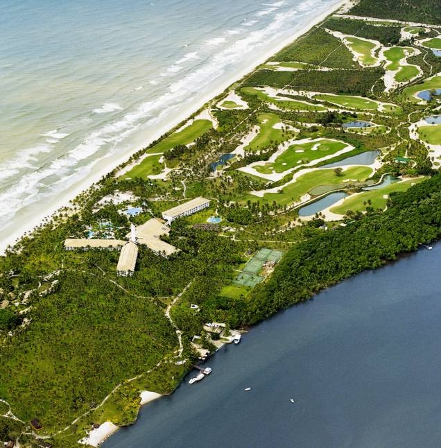 A área de lazer do Hotel Transamérica Ilha de Comandatuba (Bahia) tem opções para todos os perfis, desde banana boat e jet ski até aulas de spinning e minicircuito de bugue