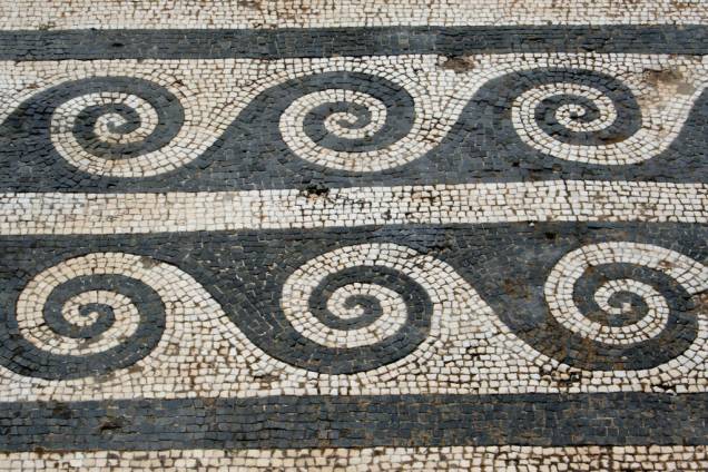 Mosaico nas ruínas de Delos Mosaico nas ruínas de Delos