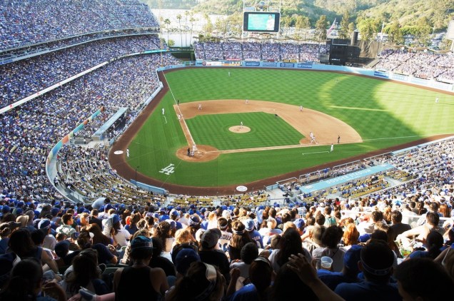 Os californianos adoram o beisebol e Los Angeles não é exceção, com os times Anaheim Angels e Los Angeles Dodgers (foto)