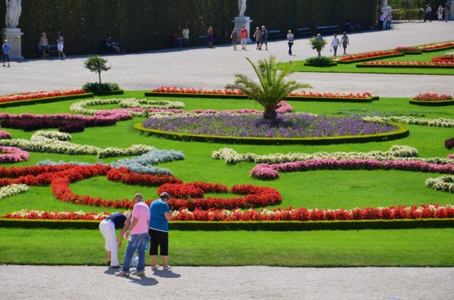 Jardim Grand Parterre, no Palácio Schönbrunn