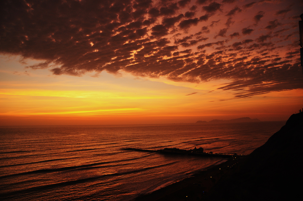 Bem na Foto - Pôr do Sol em Lima, Peru