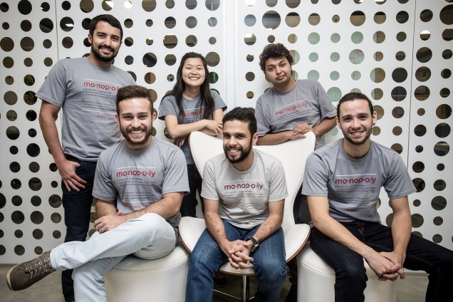Startup Evnts: Rafael Vieira, Matheus Fonseca, Mie Nakae, Alexandre Rodrigues, Victor Martins e Mateus Martins