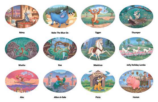 Mosaicos do Garden of the Twelve Friends (Foto: Disney Parks Blog)