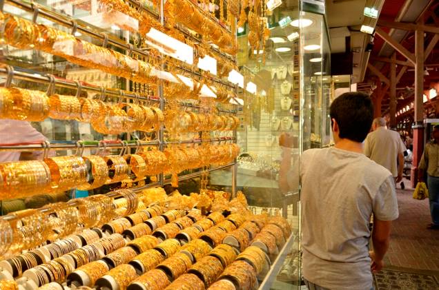 O mercado de ouro Gold Souq é uma importante atração em Deira