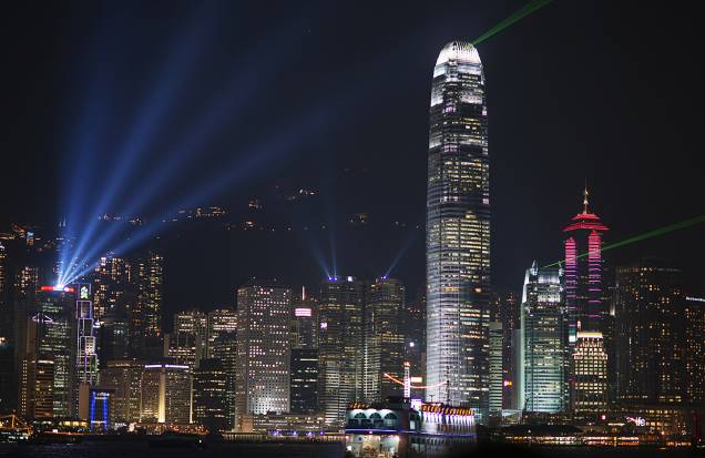 O skyline de Hong Kong é um dos mais impressionantes do mundo.