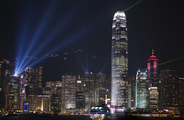 O skyline de Hong Kong é um dos mais impressionantes do mundo.