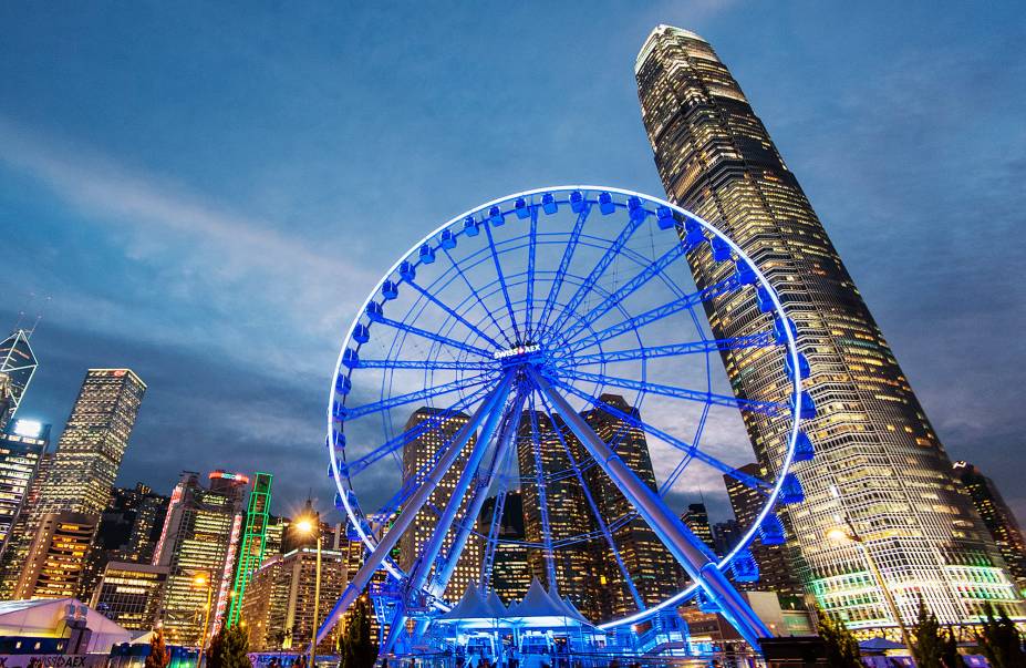 A vista de cima da Observation Wheel é de tirar o fôlego. A vista de cima da Observation Wheel é de tirar o fôlego.