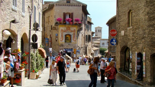 Ruas de Assis, na Umbria