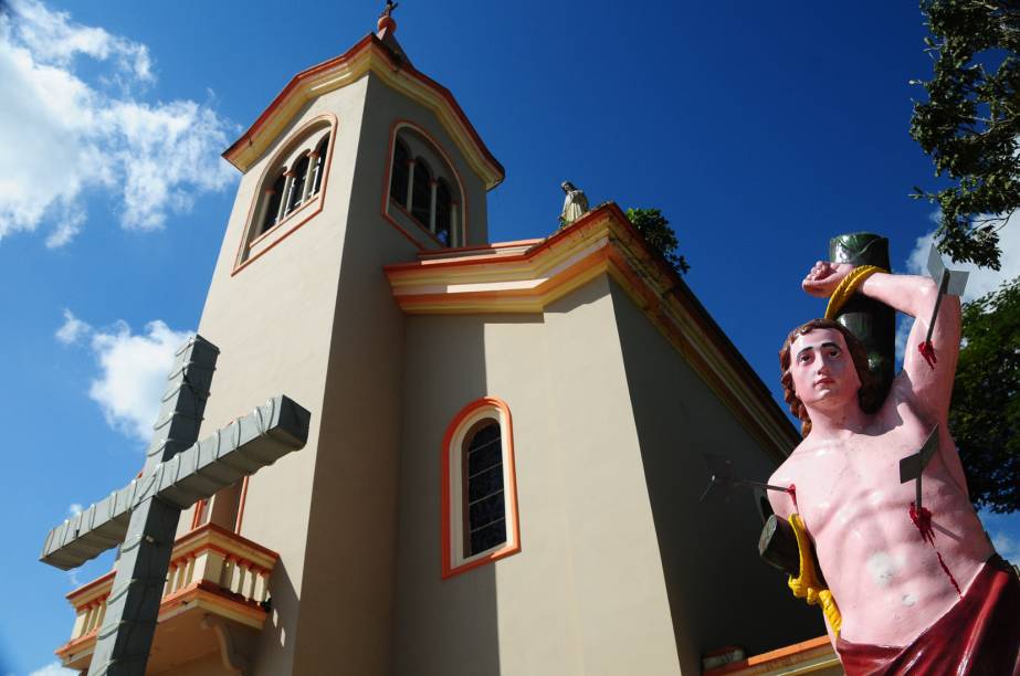 A centenária Igreja de São Sebastião, em Xapuri, Acre