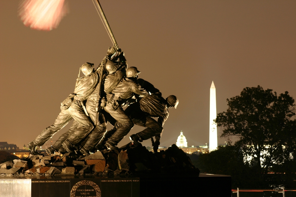 Monumento a Iwojima, Washington DC, Estados Unidos Monumento a Iwojima, Washington DC, Estados Unidos