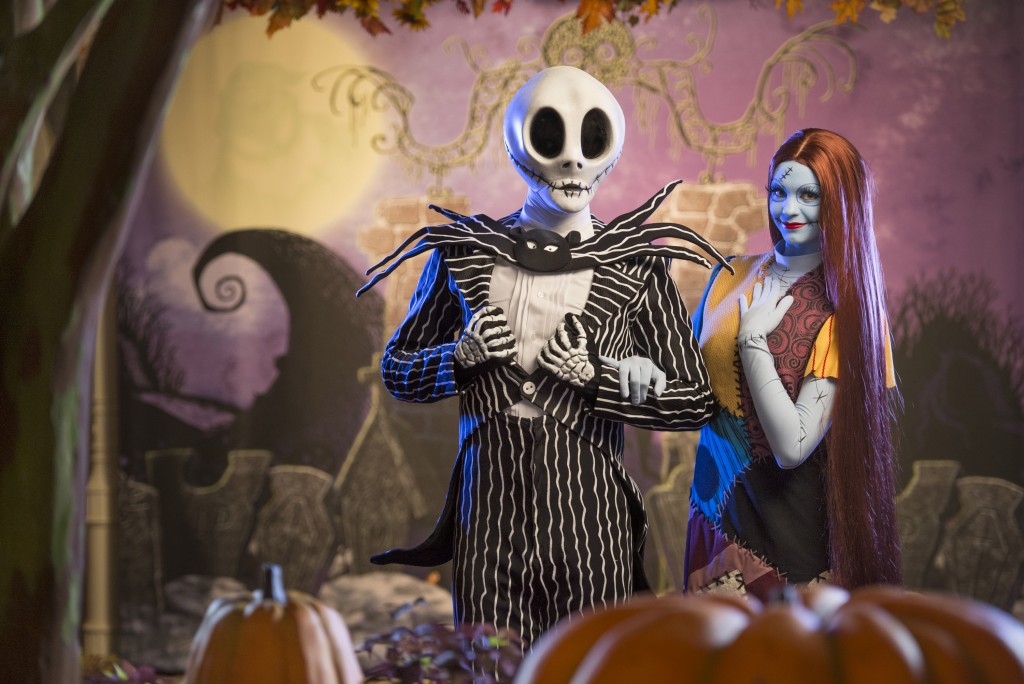 Jack e Sally na Mickey's Not So Scary Halloween Party (Foto: divulgação)