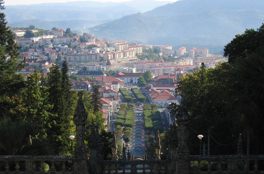 Vista de Lamego, Portugal; a cidade foi construída na época do império romano