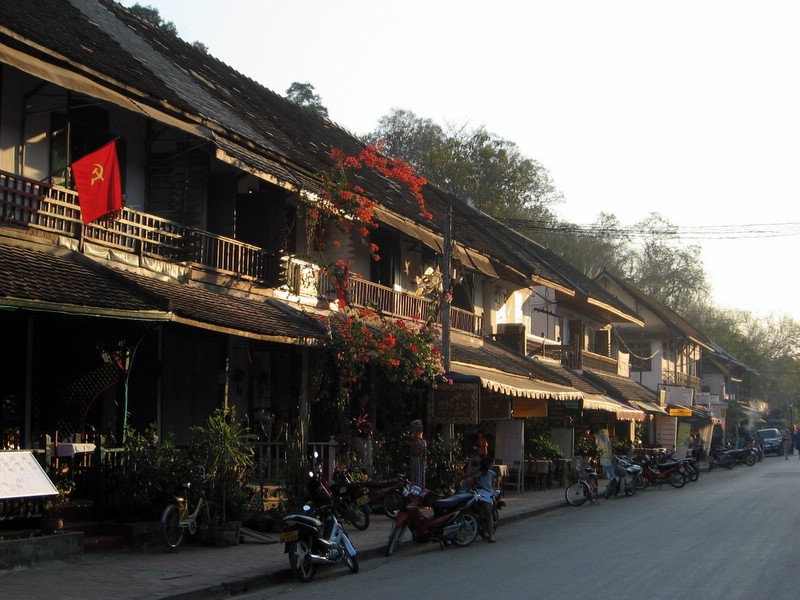 Casinhas típicas em Luang Prabang