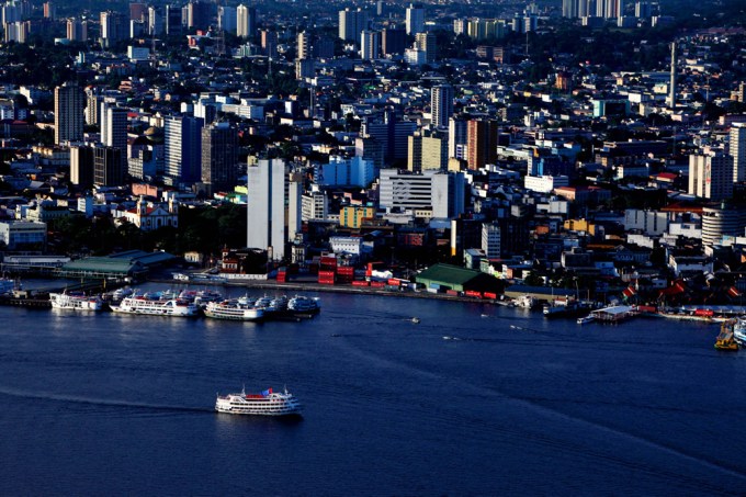 Vista aérea da cidade de Manaus