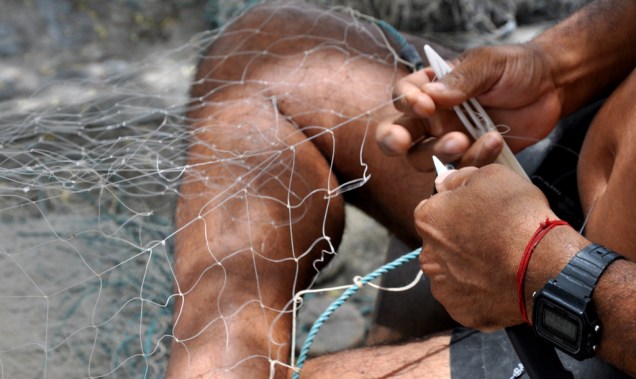 Pescador em Mangue