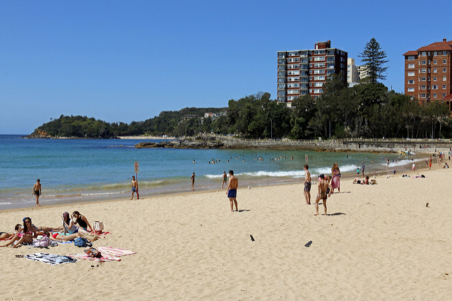 Manly Beach, em Sydney (foto: Nic Tinker/Flirck/creative commons)