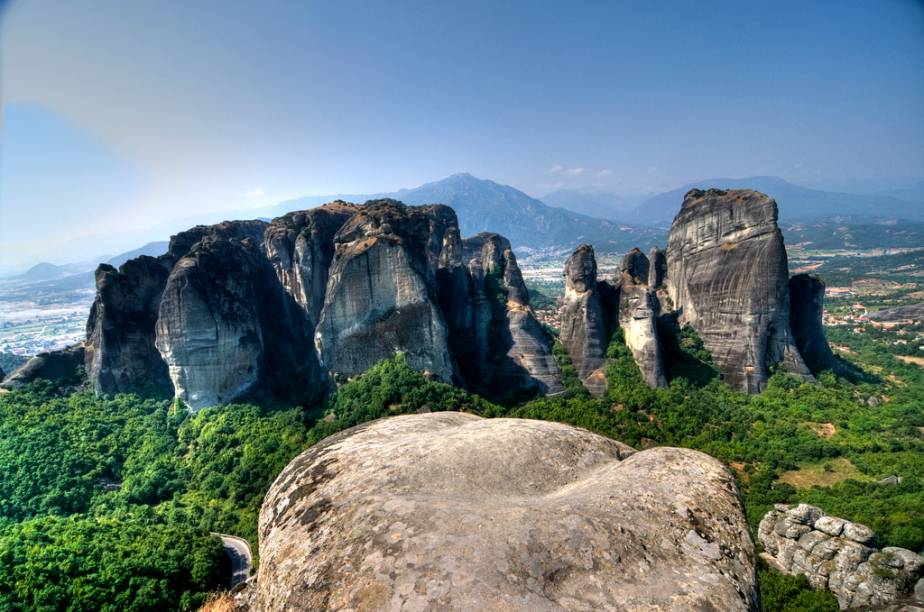 Panorama dos montes de Meteora